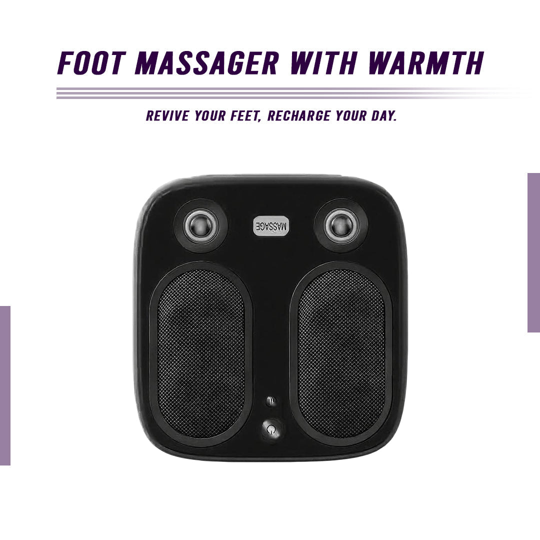 Stress & Pain Relief Foot Massager with Heat – Deep Tissue 6D Massage